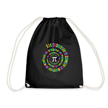Retro Pi Nouveauté Math Geek 3.14 Pi Jour - Sac de sport léger - noir - Devant