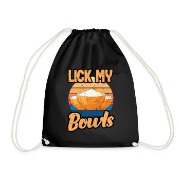 Lick My Bowls Cook Chef Cuisine BBQ - Sac de sport léger - noir - Devant