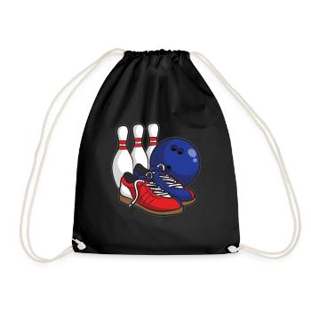 Bowling - Drawstring Bag - black - Front