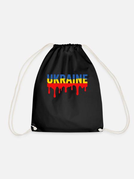 Ukraine - Turnbeutel - Schwarz