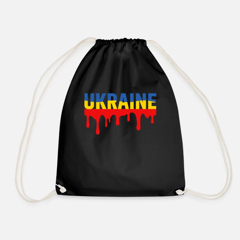 Ukraine - Turnbeutel - Schwarz