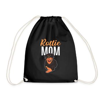 Rottie Mama Rottweiler Propriétaire de chien - Sac de sport léger - noir - Devant
