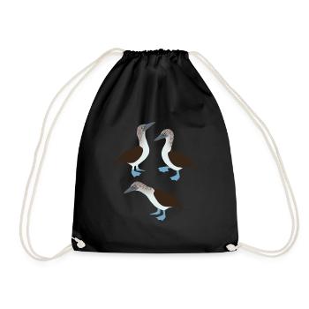 Funny Blue-Footed Boobies Birds - Drawstring Bag - black - Front