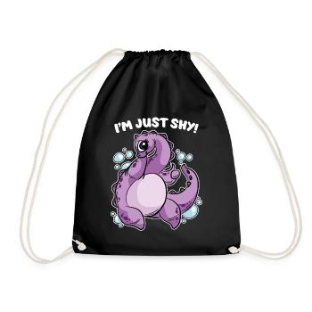 I'm just shy The Loch Ness Monster - Drawstring Bag - black - Front