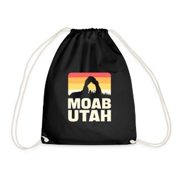 Moab Utah Vitange Mountain - Turnbeutel - Schwarz - Vorne
