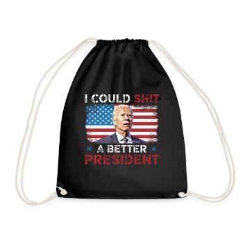 Je pourrais chier un meilleur président, drôle d’anti - Sac de sport léger - noir - Devant