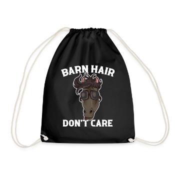 Barn Hair Dont Care Horse Cadeau - Sac de sport léger - noir - Devant