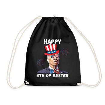 Biden étourdi, joyeux 4ème d’entre vous sait - Sac de sport léger - noir - Devant