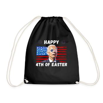 Biden étourdi, joyeux 4ème d’entre vous sait - Sac de sport léger - noir - Devant