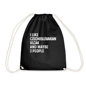 J’aime le Vlcak tchécoslovaque et peut-être 3 personnes - Sac de sport léger - noir - Devant