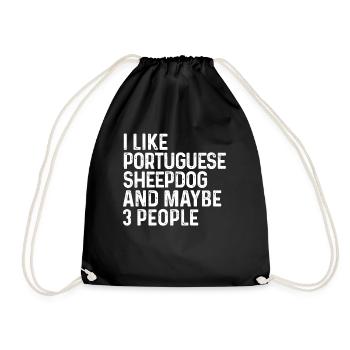 J’aime le chien de berger portugais et peut-être le chien de 3 personnes - Sac de sport léger - noir - Devant