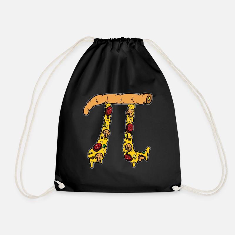 Pi zza Math Pizza-Fan - Turnbeutel - Schwarz