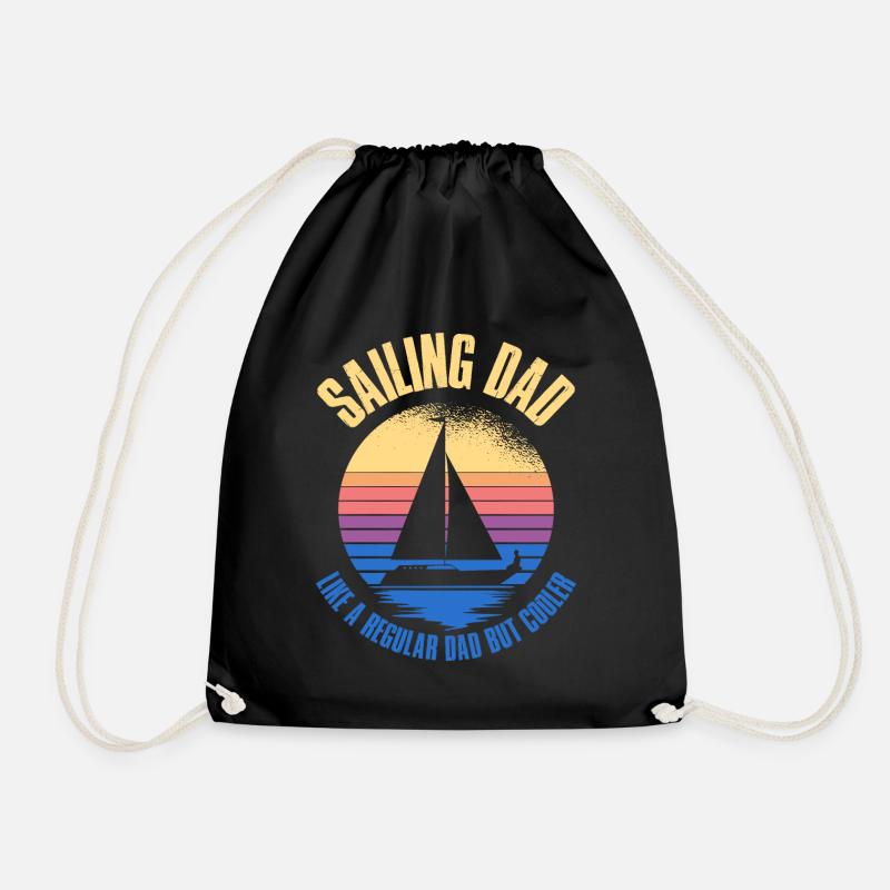 Sailing Dad Sailing Gift - Sac de sport léger - noir