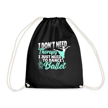 Ballet Ballet Ballet Danseur Musique classique - Sac de sport léger - noir - Devant