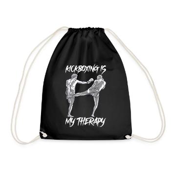 Le kickboxing est mon cadeau de thérapie Kickboxing - Sac de sport léger - noir - Devant