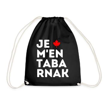 Je M'en TABARNAK Blagues Canadiennes Humour Canada - Sac de sport léger - noir - Devant