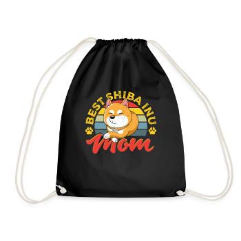 Best Shiba Inu Mom Akita Dog - Turnbeutel - Schwarz - Vorne