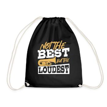 Not the Best, but the Loudest Tuba Music - Turnbeutel - Schwarz - Vorne