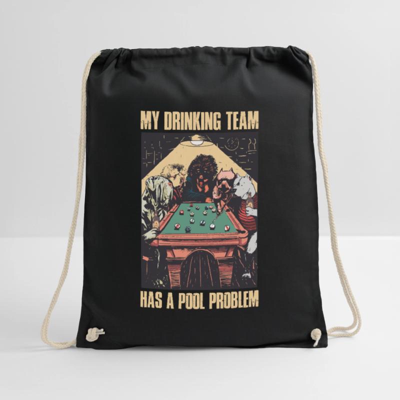 Pool Problem Billard Geschenk Turnbeutel