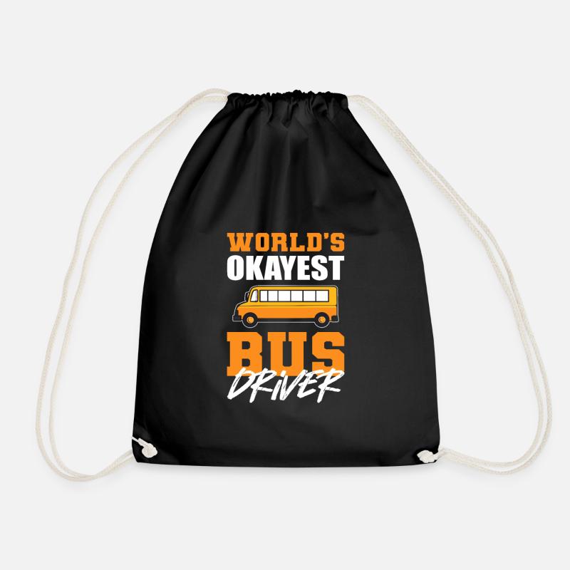Worlds Okayest Bus Driver School Bus Driver - Turnbeutel - Schwarz