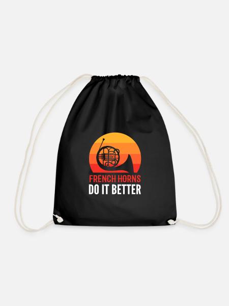 French Horns Do It Better French Horn Music - Turnbeutel - Schwarz