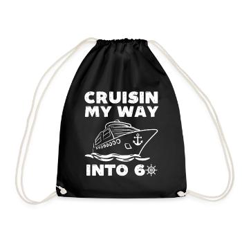 Cruising my way into 60 - Drawstring Bag - black - Front