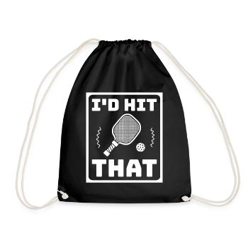 Id Hit Ce Pickleball Pickleball Cadeau - Sac de sport léger - noir - Devant