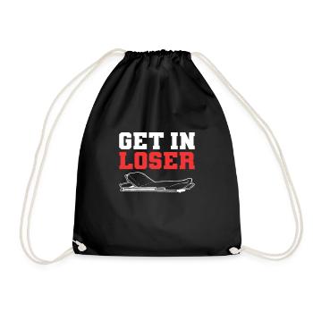 Get In Loser Ambulance Driver EMT - Drawstring Bag - black - Front