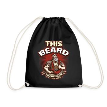 Cette barbe a besoin d’un cadeau de barbe de bière - Sac de sport léger - noir - Devant