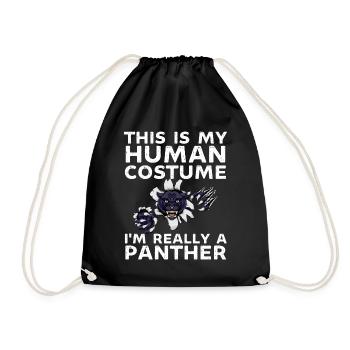 C’est ma coutume humaine je suis vraiment une panthère - Sac de sport léger - noir - Devant