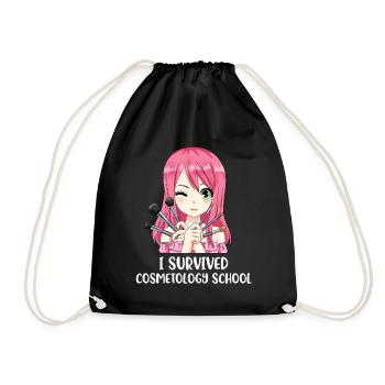 Cosmetology School Maskenbildnerin Geschenk - Turnbeutel - Schwarz - Vorne