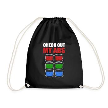 Check Out My ABS 3D Printing 3D Printer Lover - Drawstring Bag - black - Front
