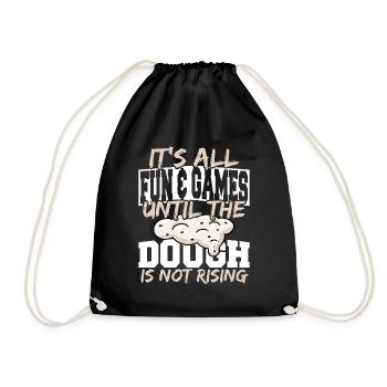 Tout est amusant et les jeux jusqu’à ce que la pâte ne soit pas - Sac de sport léger - noir - Devant