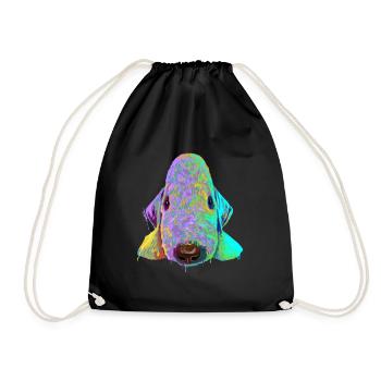 Spalsh Dog Bedlington Terrier - Sac de sport léger - noir - Devant