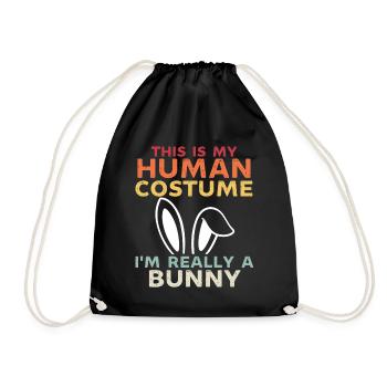 C’est mon costume humain je suis vraiment un lapin - Sac de sport léger - noir - Devant