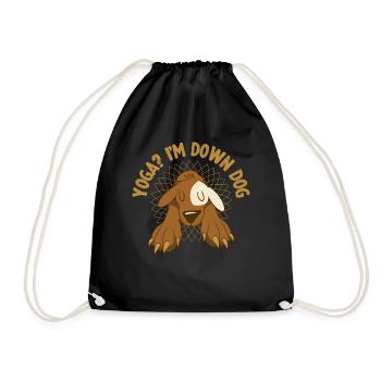 Yoga at Down Dog Yoga Gift - Drawstring Bag - black - Front