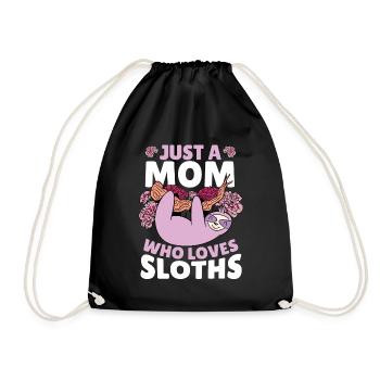Juste une maman qui aime les paresseux Paresseux Maman - Sac de sport léger - noir - Devant