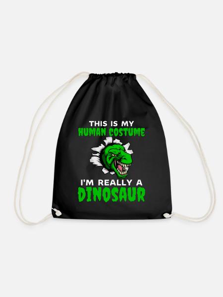 Das ist mein menschliches Kostüm im wirklich ein Dinosaurier - Turnbeutel - Schwarz