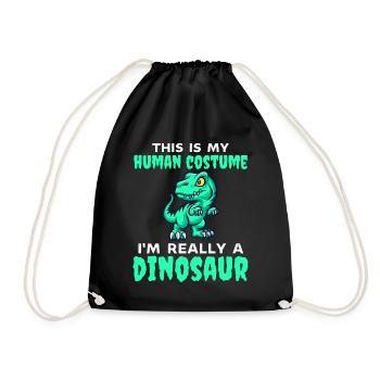 C’est mon costume humain je suis vraiment un dinosaure - Sac de sport léger - noir - Devant
