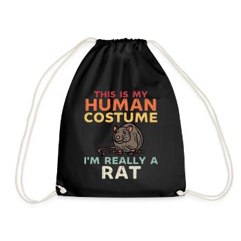 C’est mon costume humain je suis vraiment un rat - Sac de sport léger - noir - Devant