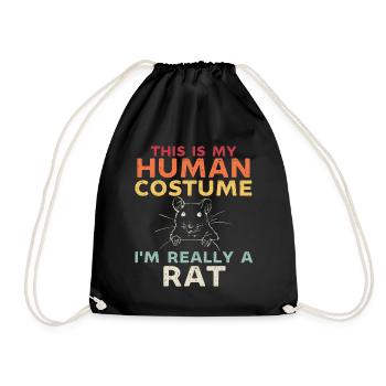 C’est mon costume humain je suis vraiment un rat - Sac de sport léger - noir - Devant