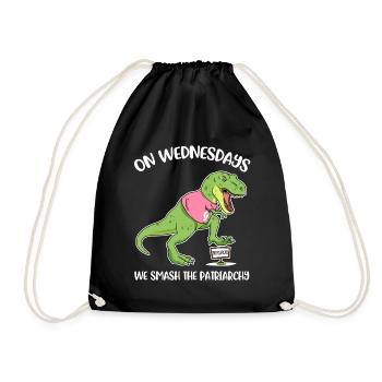 We Smash The Patriarchy Feminismus Geschenk - Turnbeutel - Schwarz - Vorne