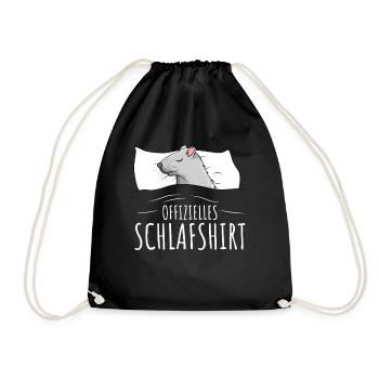 Ratten Offizielles Schlafshirt Ratte - Turnbeutel - Schwarz - Vorne