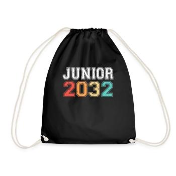 Junior 2032 Abschluss Retro Vintage - Turnbeutel - Schwarz - Vorne