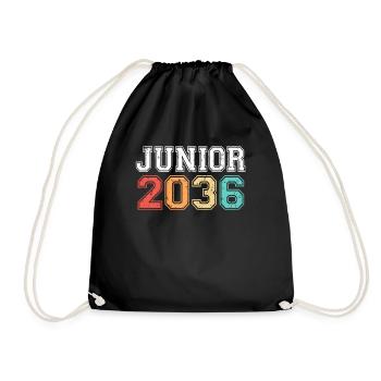 Junior 2036 Graduation Retro Vintage - Drawstring Bag - black - Front