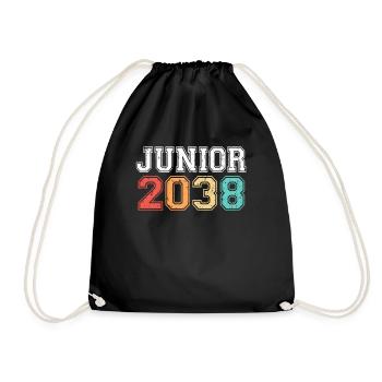 Junior 2038 Graduation Retro Vintage - Drawstring Bag - black - Front