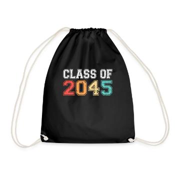 Klasse von 2045 Abschluss Retro Vintage - Turnbeutel - Schwarz - Vorne