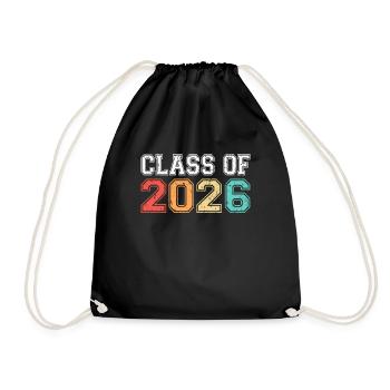 Classe de 2026 Graduation Retro Vintage - Sac de sport léger - noir - Devant