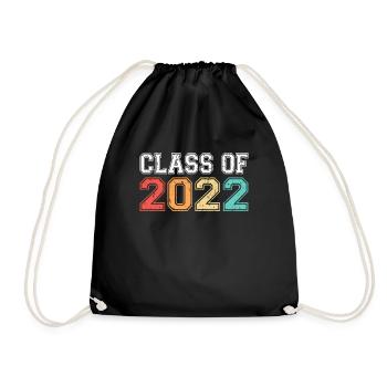 Klasse von 2022 Abschluss Retro Vintage - Turnbeutel - Schwarz - Vorne