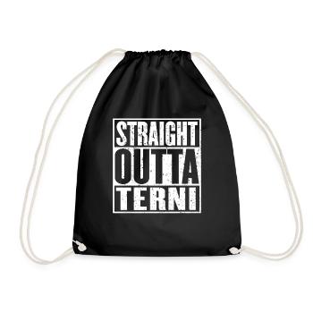 Straight Outta Terni Vintage - Drawstring Bag - black - Front